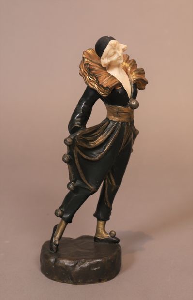 Alfred GILBERT SCULPTURE CHRYSELEPHANTINE "COLOMBINE" by Alfred GILBERT (1854-1934)

Signed...