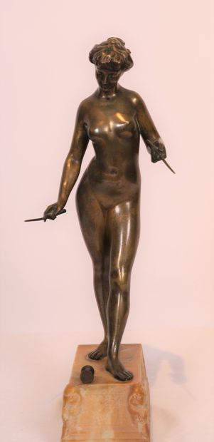 Jean VERSCHNEIDER JOLI BRONZE "LA JOUEUSE DE DIABOLO" by Jean VERSCHNEIDER (1872-1943)

Bronze...