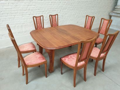 Louis MAJORELLE MONUMENTAL AND EXCEPTIONAL DINING ROOM FURNITURE FROM 

Louis MAJORELLE...