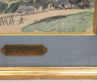 Johan Barthold JONGKIND Johan Barthold JONGKIND (1819-1891) M1128/9

Paysage montagneux

Aquarelle...