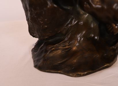 MAUREVEL AMUSING BRONZE SCULPTURE "NAIADE" BY C de MAUREVEL

Bronze subject with...