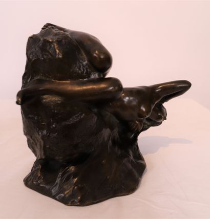 MAUREVEL AMUSING BRONZE SCULPTURE "NAIADE" BY C de MAUREVEL

Bronze subject with...