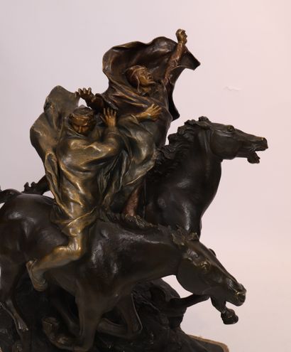 Georges COLIN EXCEPTIONNEL ET BEAU BRONZE "FAUST ET MEPHISTOPHELES A CHEVAL" DE 

Georges...