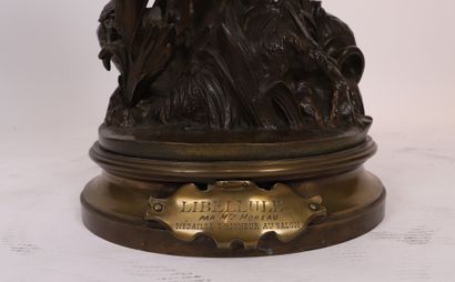 Mathurin MOREAU TRES IMPORTANT JOLI BRONZE "LIBELLULE" DE Mathurin MOREAU (1822-1912)...