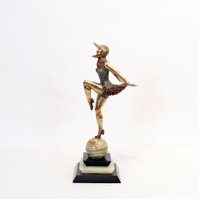 MOLINS TRES BEAU BRONZE "DANSEUSE" DE Charles Henri MOLINS 

Sculpture en bronze...