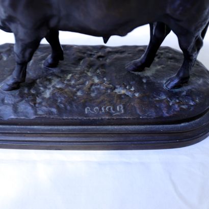 null SCULPTURE "TAUREAU TÊTE LEVEE" de Rosa BONHEUR (1822 1899)

Bronze patiné signé...