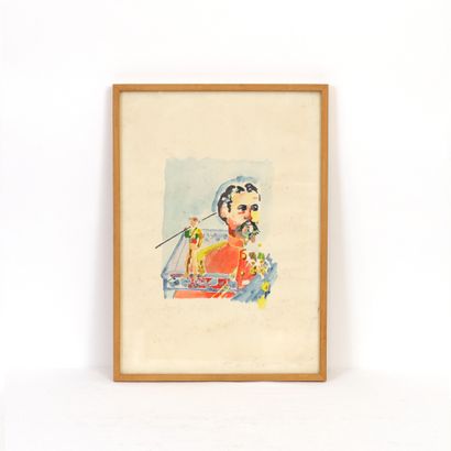 null PORTRAIT OF LUDWIG IN UNIFORM" by Jean-Paul CHAMBAS (born in 1947)

Watercolor

Signed...