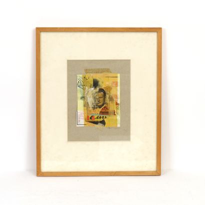 null COLLAGE "ERNEST HEMINGWAY" by Jean-Paul CHAMBAS (born in 1947)

Signed and stamped...