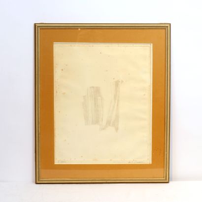 null ABSTRATED ETCH "À QUOI BON" by Jean SIGNOVERT (1919-1981)

Etching, signed lower...