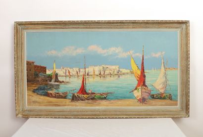null TABLE "COTE D'AZUR" by Robert GIOVANNI (XIX-XXth)

Oil on canvas

Signed lower...