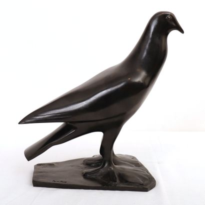 POMPON SCULPTURE" PIGEON NICOLAS" de François POMPON (1855-1933)

Bronze à patine...
