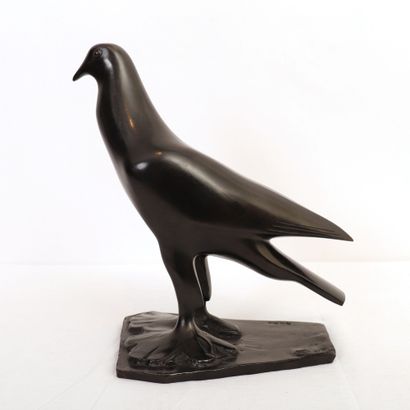 POMPON SCULPTURE" PIGEON NICOLAS" de François POMPON (1855-1933)

Bronze à patine...