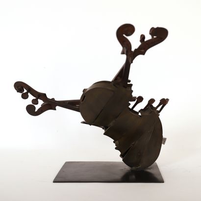 null SCULPTURE "VIOLON" by Fernandez ARMAN (1928-2005)

Bronze with several patinas

Signed...