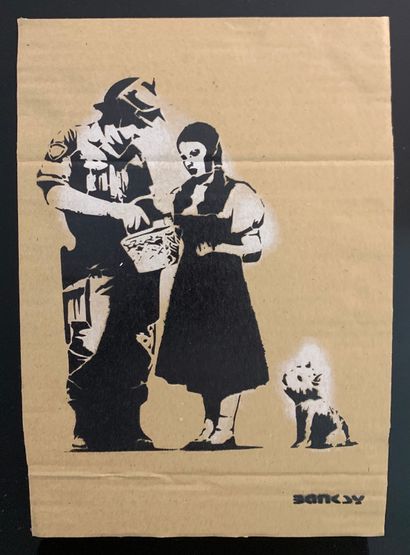 null BANKSY original Dismaland cardboard signed and numbered. 

Free stencil spray...