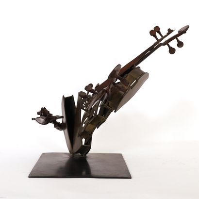 null SCULPTURE "VIOLON" by Fernandez ARMAN (1928-2005)

Bronze with several patinas

Signed...