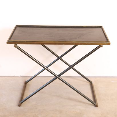 low side table in the style of Hermès 
Removable...