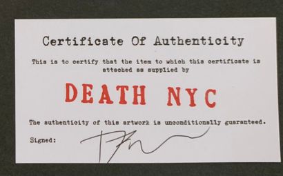  DEATH NYC Sérigraphie Pop Art 
Datée, signée et numérotée au crayon par l’artiste...