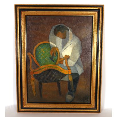 null TABLEAU "THE CARPENTER" by Louis TOFFOLI (1907-1999)

Oil on canvas

Signed...