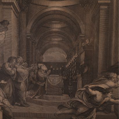  PAIRE DE GRANDES GRAVURES "PIO SEXTO PONT. MAX." de Joannes VOLPATO (1735-1803)...
