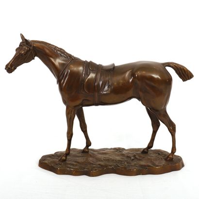 null BRONZE "PUR-SANG SELLÉ" de John WILLIS GOOD (1845-1879)

Bronze à patine brune

Signé...