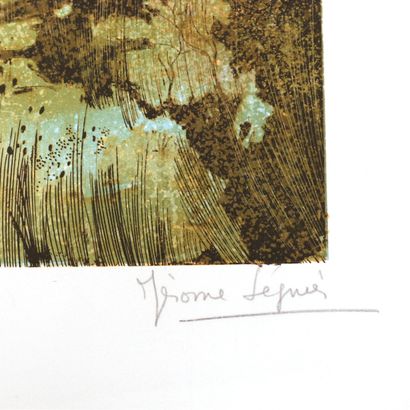 null LITHOGRAPHY "PAYSAGE DE PROVENCE" by Jérôme SEIGNER (XXth)

Signed lower right...