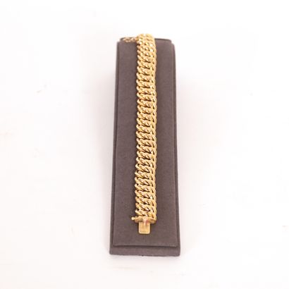 GOLD BRACELET WITH DOUBLED MESH

L : 18,5...