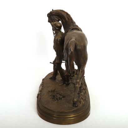 null BRONZE "VAINQUEUR III" de Pierre-Jules MÈNE (1810-1879)

Signé et daté 1866...