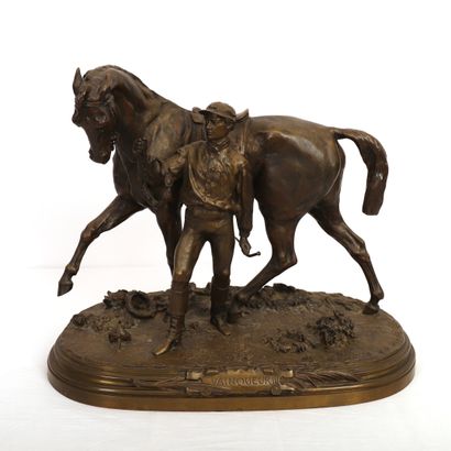null BRONZE "VAINQUEUR III" by Pierre-Jules MÈNE (1810-1879)

Signed and dated 1866...