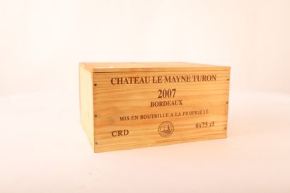 null 1 Original case 6 Btls Château Le Mayne Turon, 2007