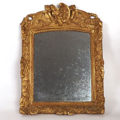 CARVED AND GILDED WOOD MIRROR LOUIS XV 
Eighteenth...