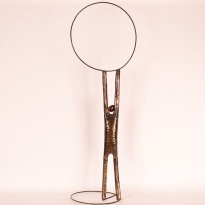 null SCULPTURE "L'HOMME AU CERCEAU" de Jean LAMBERT-RUCKI (1888-1967) 
Bronze à plusieurs...