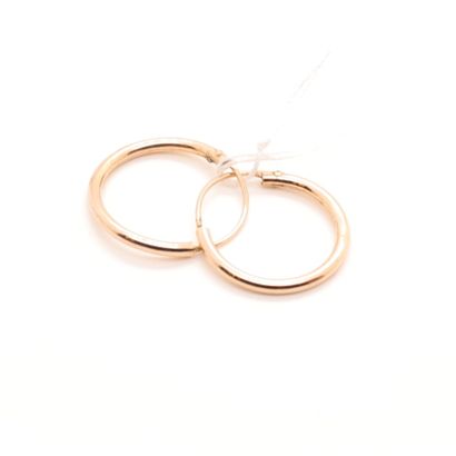 null PAIR OF SMALL CREOLE IN YELLOW GOLD

Diameter : 16 mm

Weight : 0,8 grs