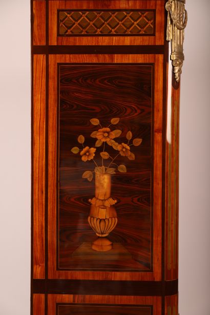 null EXCEPTIONAL LOUIS XVI SECRETARY WITH MARQUETRY IN PERSPECTIVE REPRESENTING AN...