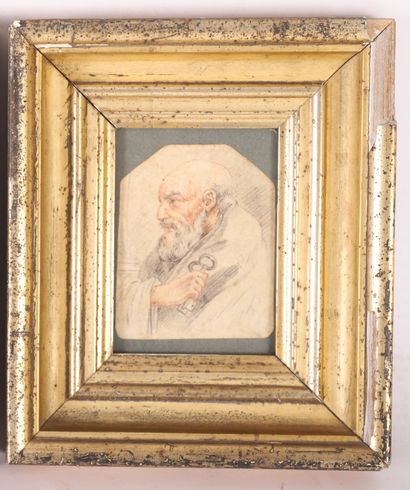 null DRAWING "PROFILE OF SAINT PIERRE", 18th century

Cut paper framed under glass

11...