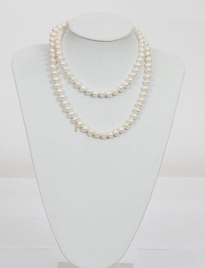 null NECKLACE OF PEARLS

Semi baroque beads 8.5 mm with knots

Dimension: 110 cm