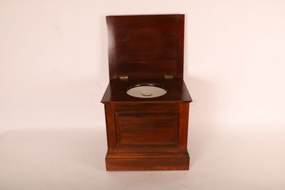 null WHITE CERAMIC POTTY IN ITS MAHOGANY BOX

Chest opening by a flap and a bezel

Covered...