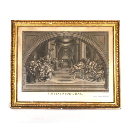 null PAIR OF LARGE ENGRAVINGS "PIO SEXTO PONT. MAX." by Joannes VOLPATO (1735-1803)...