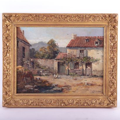null Painting "COUR DE FERME" by Gustave MASCART (1834-1914)

Oil on canvas signed...