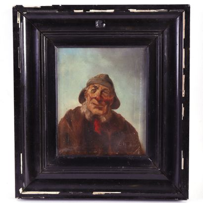 null Painting "PORTRAIT OF A FISHER" by C. HULLER (XIX-XXth)

Oil on canvas, framed

Signed...