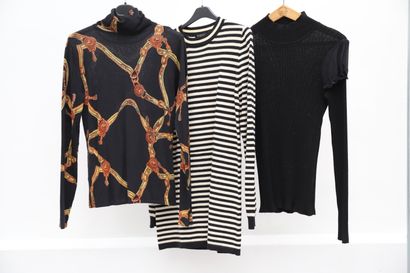 null Set of 3 clothes including:

-turtleneck sweater with straps

-Claudie Pierlot...