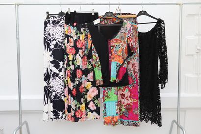 null Lot of 5 clothes including:

-Adrianna Papell long skirt, L

-long skirt with...
