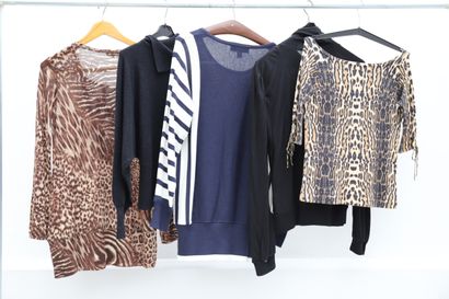 null Lot of 5 clothes including:

-panther tunic, Infinitif, t44

black button-down...
