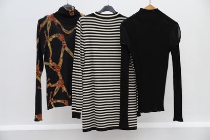 null Set of 3 clothes including:

-turtleneck sweater with straps

-Claudie Pierlot...