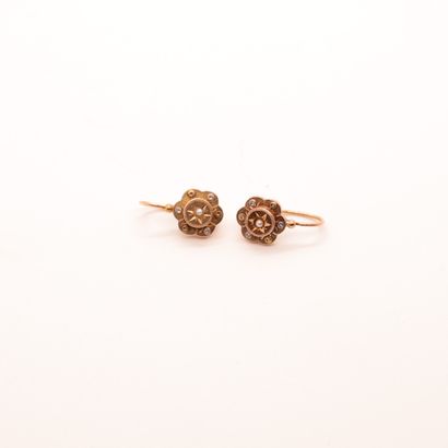 null PAIR OF EARRINGS IN PINK GOLD

In the shape of a flower with mini pearls

Pb...