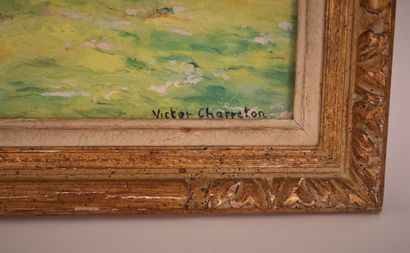 Victor Charreton TABLEAU "AUTOMNE, LE PETIT RUISSEAU" de Victor CHARRETON (1864-1936)

Huile...