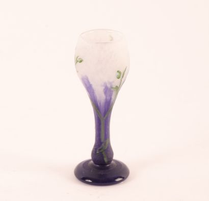 Daum Nancy DAUM NANCY "ORCHIDÉE"

Vase florifome à col ouvert en verre givré multicouche,...