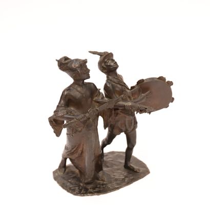 Francisco De Matteis SCULPTURE "LES MUSICIENS" de Francisco DE MATTEIS (1852-1917)
Bronze...