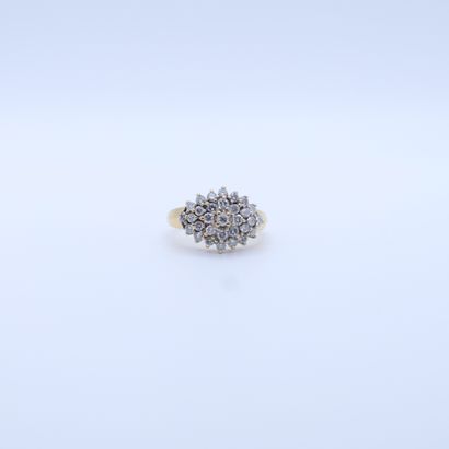 null YELLOW GOLD RING SET WITH 31 DIAMONDS FOR A TOTAL OF ABOUT 1 CARAT
Tdd : 54...