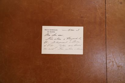 null Lettre manuscrite du 19 mars 1928 du Général GIRAUD au Général De Monsabert