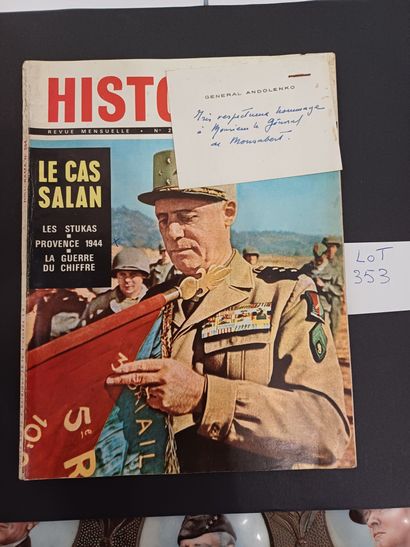 null Revue HISTORAMA offerte par le Général ANDOLENKO au Général de Monsabert 
N°204...